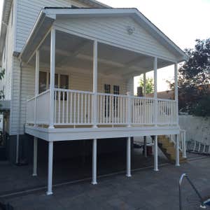 Deck with roof - after