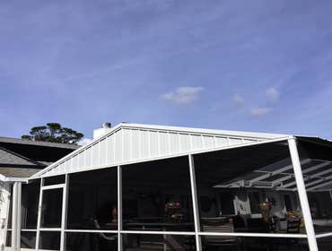 Larry & Elain L covered screen