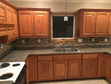 Tile Bathrooms floors and backsplash