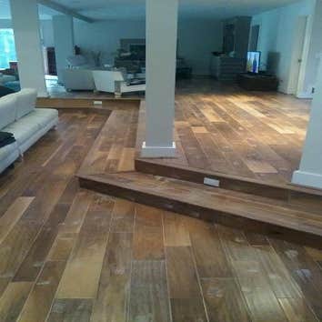 Hardwood Terrace Stairs