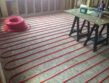 In floor heat