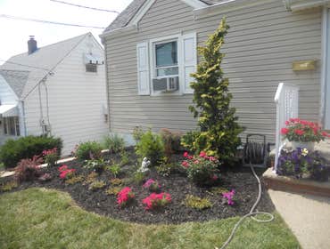 Foundation Planting We we arrived at this house you could not even see the house. Now Look