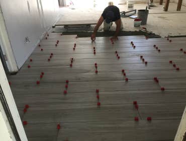 Tile installation