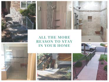 Ramps and Railings Most houses (even ranch style) have at least one or two steps at any entrance point to get into the home... Ramps and handrails are 