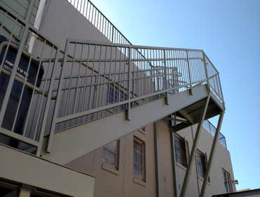 Epoxy coated stairs