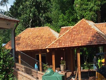 Cedar Roof newly installed