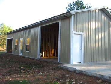 Total Metal exterior - Ashdown, Arkansas Total Metal exterior on new construction home makes this home’s exterior completely maintenance free and very 