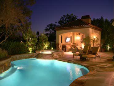 Custom swimming pool and spa.
