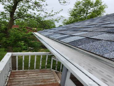 Hydro-Flo Hydro-Flo gutter guards installed by 22nd Century Roofing.