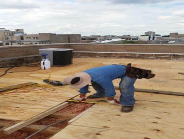 Flat roof Chicago from Jj Construction Enterprises Inc Fixed joists, Replaced plywoods, install new roof.