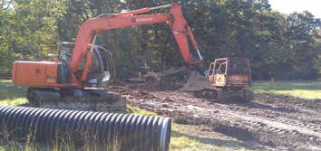 Demo,, tree removal ,,earth work Daleville park and ride ... a Tobyhanna Army Depot project