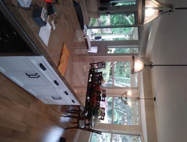 Peninsula with wine fridge