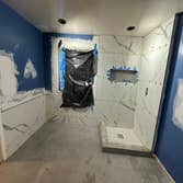 Master Bathroom in Progress | New Lighting