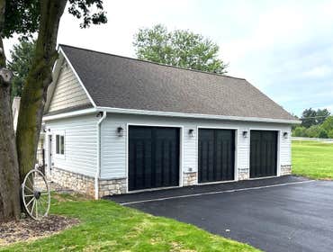 Custom 3-car garage addition remodel in Frederick, MD area by Talon Construction