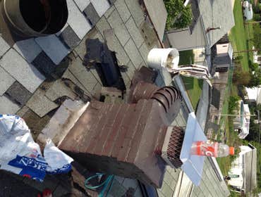 New roof and flashing