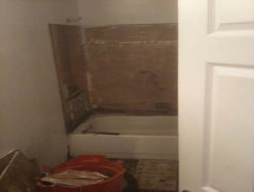 Plum Borough Bathroom brought back To LIFE This one has seen better days ! I did a total remodel on this one including new bath tub,
ceramic shower wa