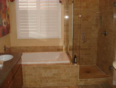 Project photos from Matt Jenkins Construction bath remodels, decks, play house, concrete, patio covers, plumbing, electrical, etc.