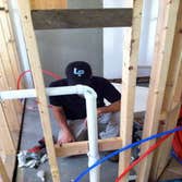 Lehigh Plumbing Remolding a bathroom.