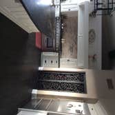Custom hand forged pantry door.