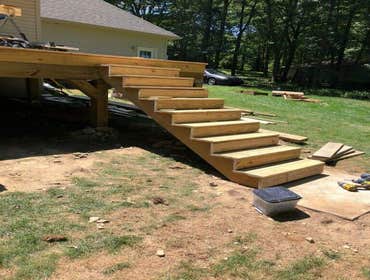 2018 deck construction Decent size deck we did for a customer two seasons ago.