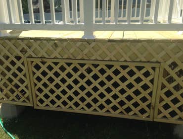 Lattice for access to pool fil