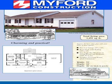 Myford Construction Floor Plans These are just a few of the new home floor plans we have available.