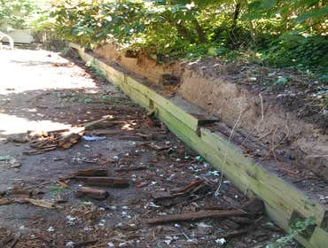 Retaining Wall - Summer 2018 Installing a retaining wall