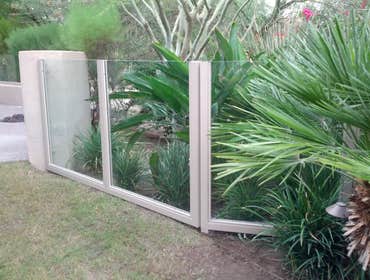 Plexi Glass Fence w/Iron Frame