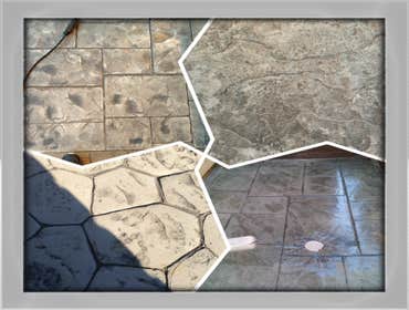different stamped concretes