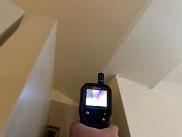 Water Mitigation This project was a roof leak the photos show initial inspection to post demo.