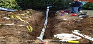 Doyles Plumbing Recent sewer main replacement