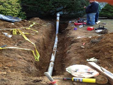 Doyles Plumbing Recent sewer main replacement