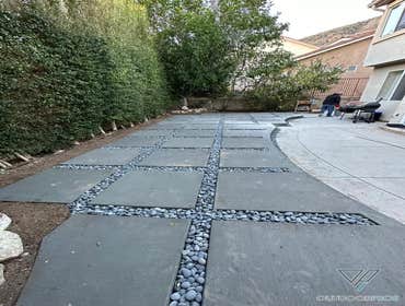 Porter Ranch, CA | Concrete Work Custom concrete work in Porter Ranch home.