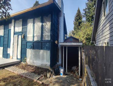 Saul's Quality Painting LLC Project #1 Initially Just a repainting of the home, later the client asked to add the painting of the deck to the job agree