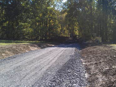 Demo,, tree removal ,,earth work Daleville park and ride ... a Tobyhanna Army Depot project