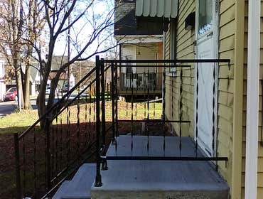 railing added for safety
