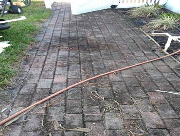 Seal-Away pressure washing sidewalk, driveway, & fence Before and after pictures pressure washing sidewalk, fence, & driveway. Call Seal-Away today to
