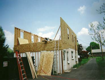 2nd flr. frame construction