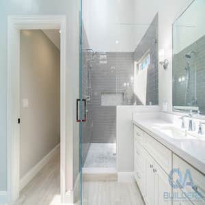 South San Jose Master bathroom remodel Master bathroom remodel with complete change of layout. This project also included installation of top...