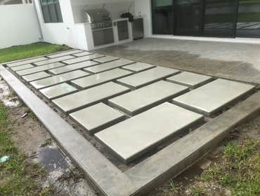 Sectional Concrete Patio