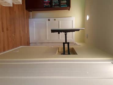 Low profile TV mounting