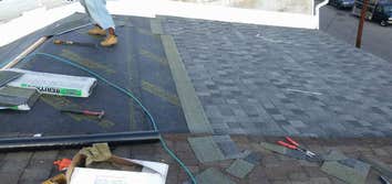 ROOFING Before, during and after roof replacement and shingles