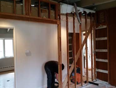 mid-century modern interior remodel