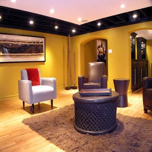 Modern basement Remodel