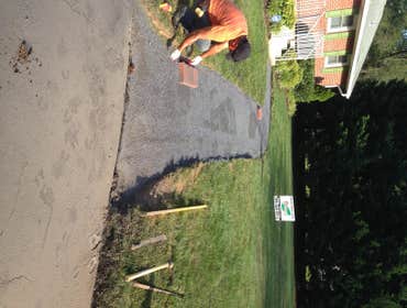 Hardscape work Concrete work, stone and pavers.