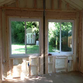 Frederickson Addition Photos through the process of building an addition for our customer