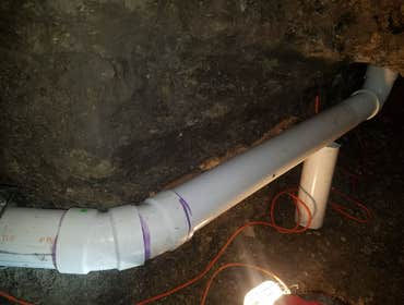 Commercial drain tie-in