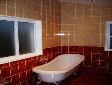 Bathroom with walk in closet Addition