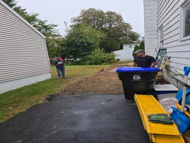 Photos by Rojas Landscaping & Handyman Services LLC #1 Preasure Threated Wood Horizontal Fence Installation
Exterior Fire Place
Paavers Patio/walkway