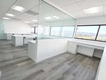 Dental Lab Design & Build: V Smile Dental, Beverly Hills Custom cabinetry, counters, and partitions were designed and built for V Smile Dental in Bever